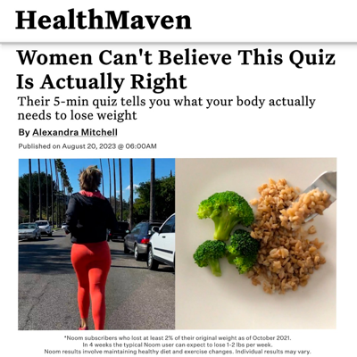 news coverage media & pr ad template — Noom