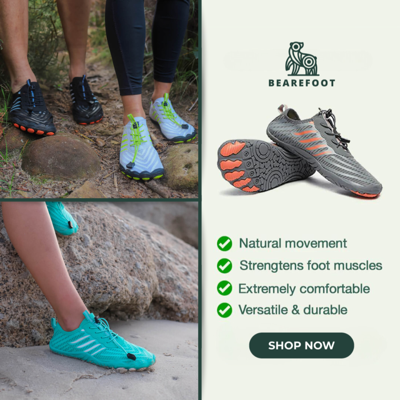 editorial collage ad template — Bearefoot