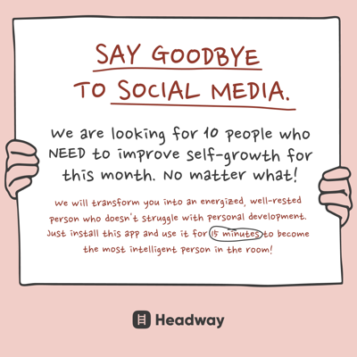native ad social ad template — Headway