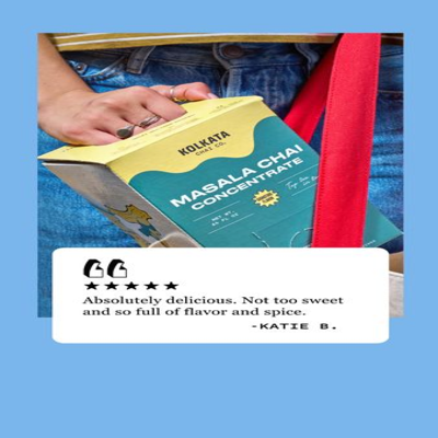 feedback testimonial ad template — Kolkata Chai Co