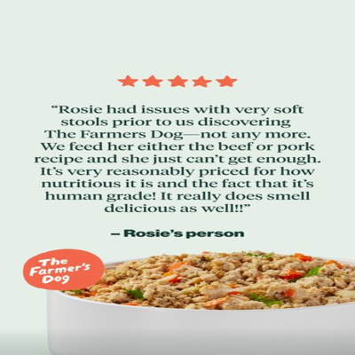 customer quote testimonial ad template — The Farmers Dog