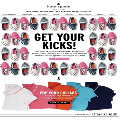 discount offer ad template — Kate Spade New York