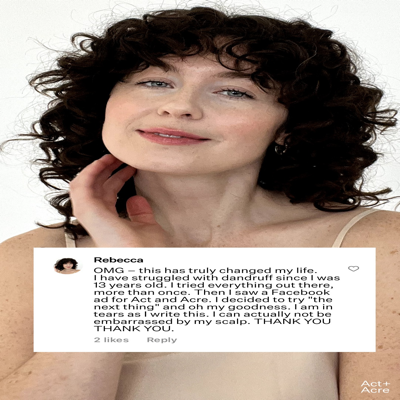 trust testimonial ad template — Act + Acre