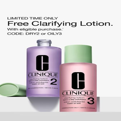 discount offer ad template — Clinique