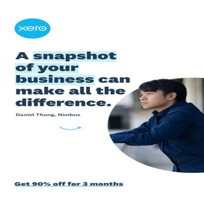 customer quote testimonial ad template — Xero