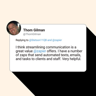 social proof testimonial ad template — Zapier