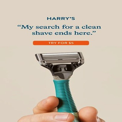 feedback testimonial ad template — Harry's