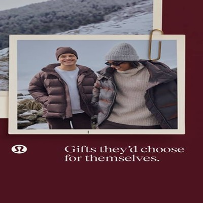 layout collage ad template — Lululemon