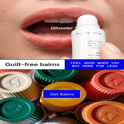 coupon offer ad template — Glossier