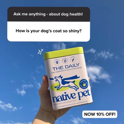 organic style social ad template — Native Pet