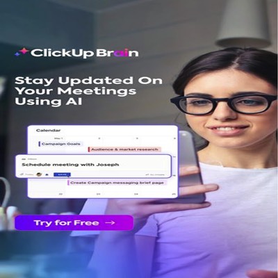 product line product suite ad template — ClickUp