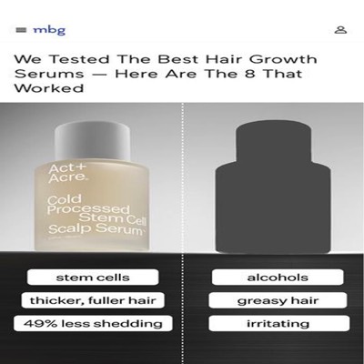 alternative comparison ad template — Act + Acre