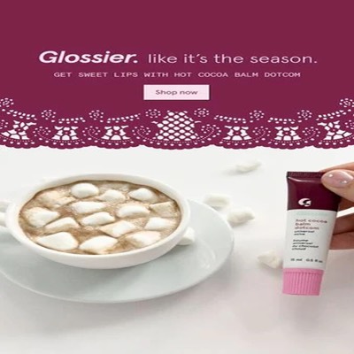 new arrival new ad template — Glossier