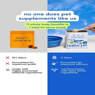 side by side comparison ad template — Native Pet