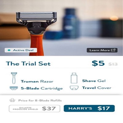 coupon offer ad template — Harry's