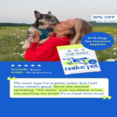 endorsement testimonial ad template — Native Pet