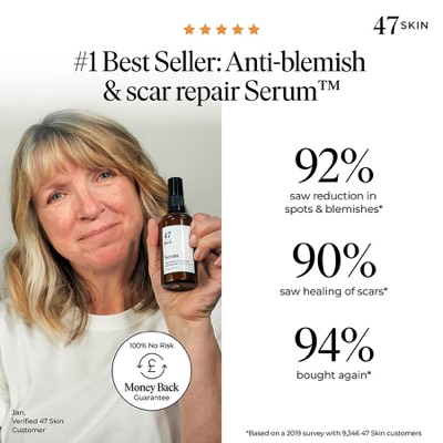 verified social proof ad template — 47 Skin