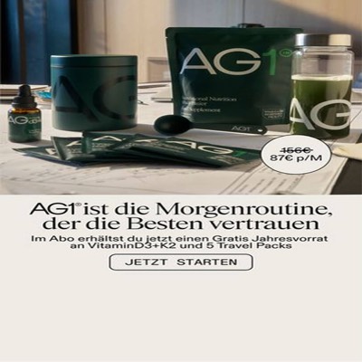 discount offer ad template — AG1 by Athletic Greens